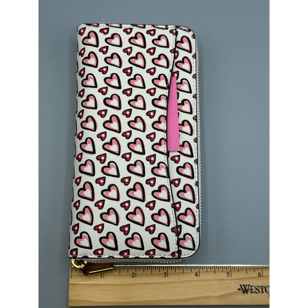 Kate Spade Morgan Fancy Hearts Zip-around Continental Wallet KA063 NWT - Picture 9 of 13